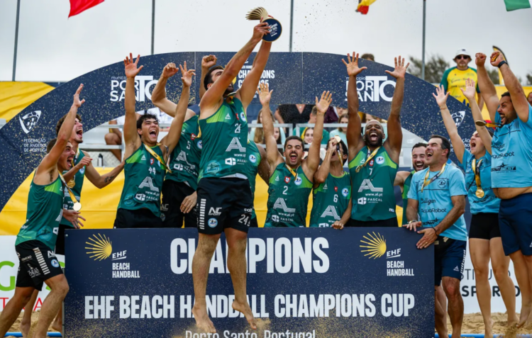 Nazaré BHT é campeão europeu de andebol de praia