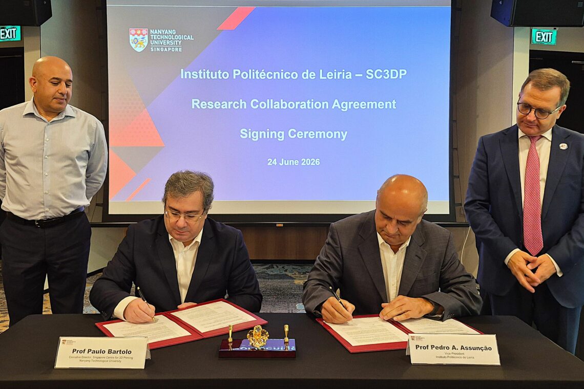 Universidade de Leiria e Oeste assina acordo de investigação com Singapura