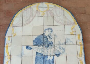 Painel da autoria de Rafael Bordalo Pinheiro exposto pela primeira vez ao público