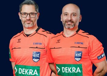 Árbitros de Pombal voltam a dirigir jogo no Europeu de Andebol