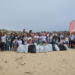 Voluntários recolhem 347 quilos de lixo da Praia Velha, em São Pedro de Moel