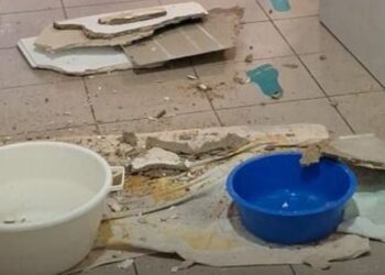 Chove no Centro Escolar da Benedita