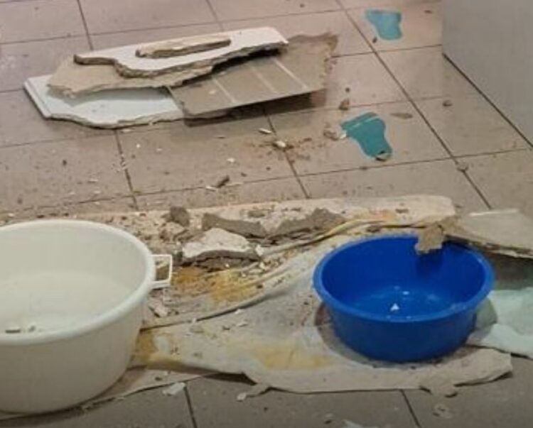 Chove no Centro Escolar da Benedita