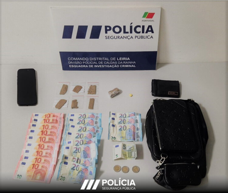 Homem detido pela PSP de Caldas da Rainha com haxixe e ecstasy