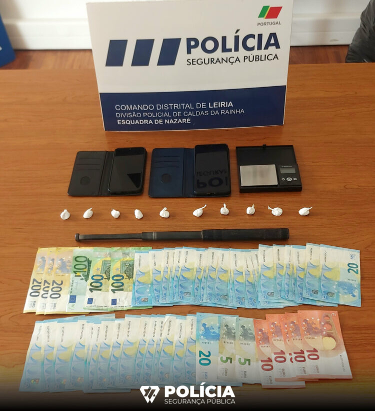 Vigilante detido na Nazaré por suspeitas de tráfico de droga