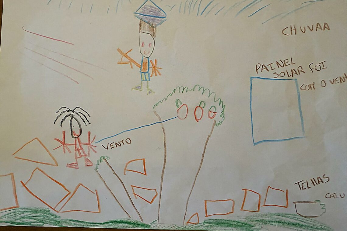 Crianças mostram através de desenhos o que sentiram durante a depressão Kristin
