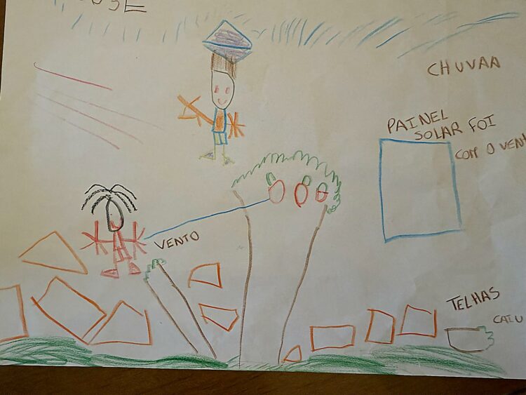 Crianças mostram através de desenhos o que sentiram durante a depressão Kristin