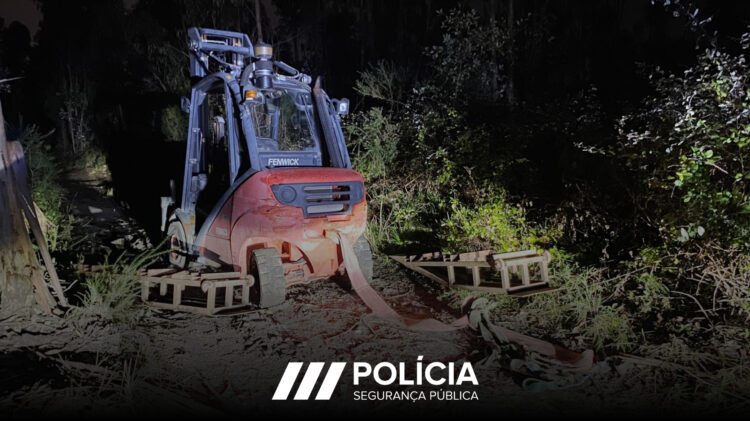 PSP recupera empilhador furtado na Marinha Grande