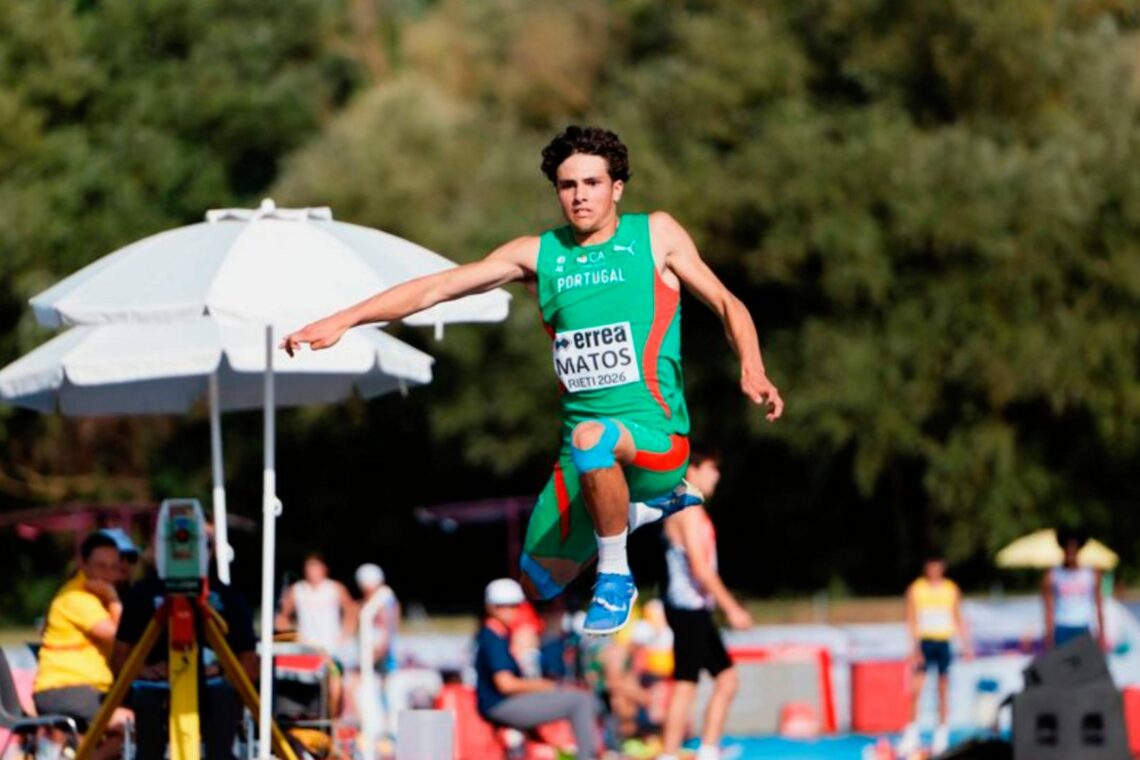 Jovem das Pedreiras bate recorde nacional de sub-18  e está na final do triplo salto nos Europeus