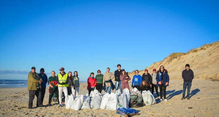 Voluntários retiram 255 quilos de lixo da Praia do Samouco