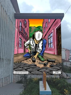 Novo mural em Porto de Mós vai homenagear calceteiros