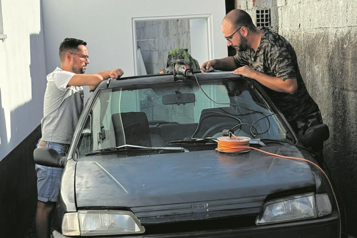 Solidariedade leva jovens da região de carro a Marrocos