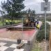 Piso abate na Avenida da Comunidade Europeia, em Leiria, e abre cratera
