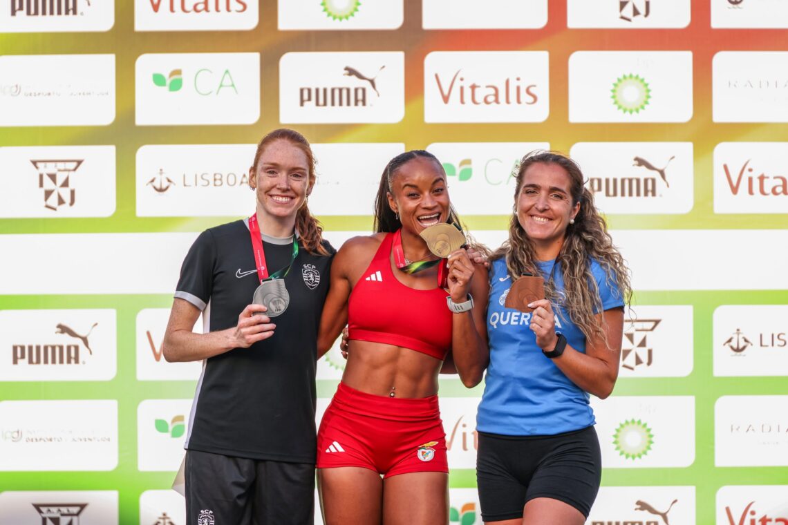 Pódios nos Campeonatos Nacionais de Atletismo