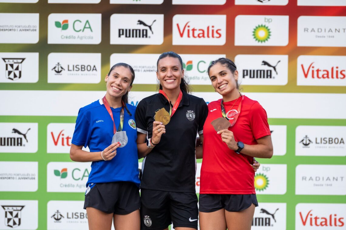 Pódios nos Campeonatos Nacionais de Atletismo