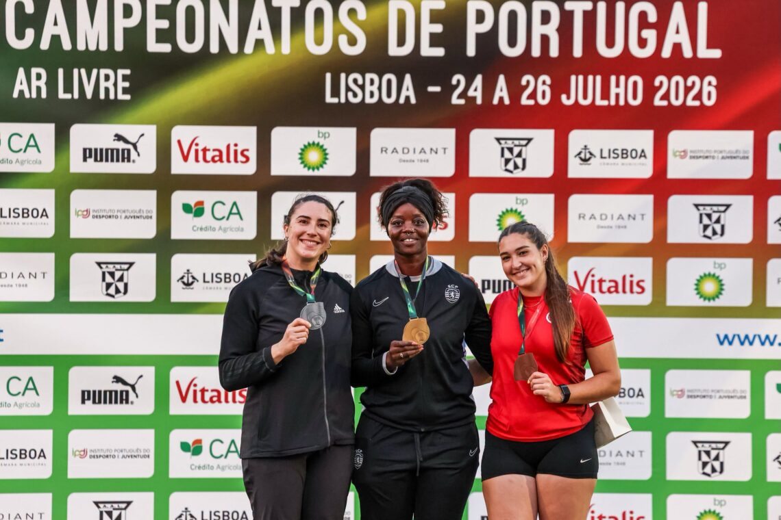 Pódios nos Campeonatos Nacionais de Atletismo