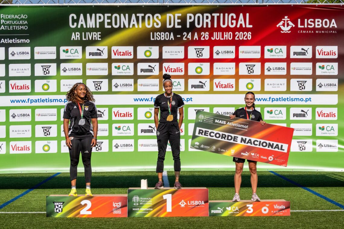 Pódios nos Campeonatos Nacionais de Atletismo