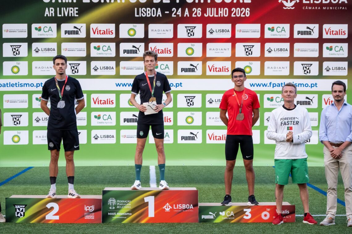 Pódios nos Campeonatos Nacionais de Atletismo