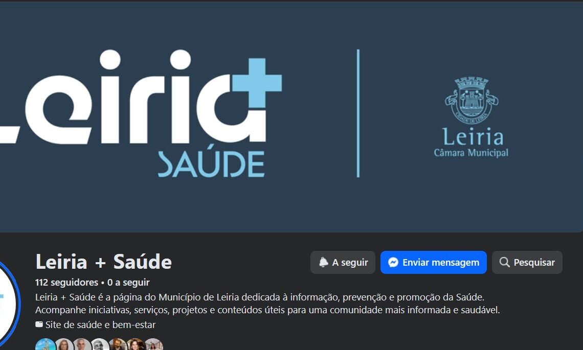 Leiria dedica página no facebook a informação, prevenção e promoção de saúde