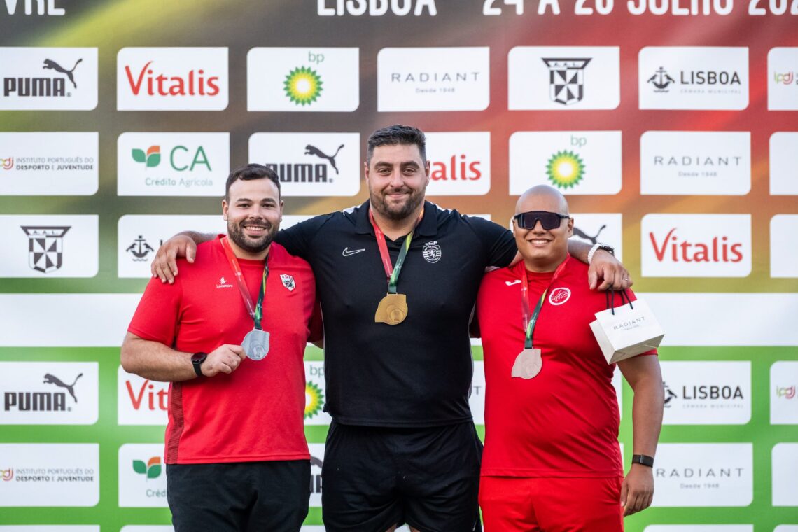 Pódios nos Campeonatos Nacionais de Atletismo