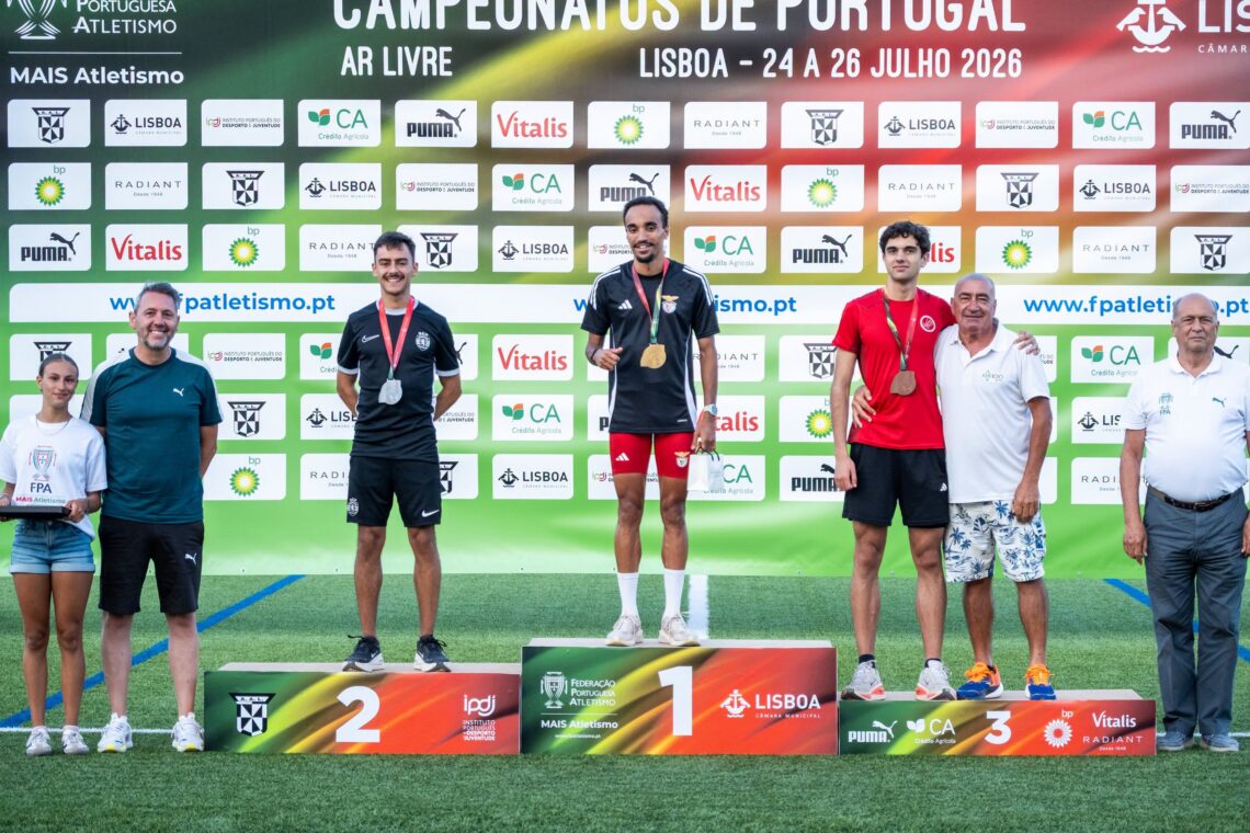 Pódios nos Campeonatos Nacionais de Atletismo