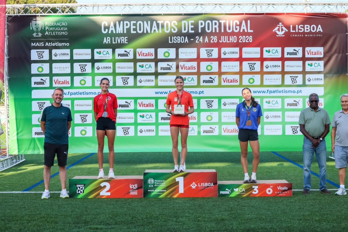 Pódios nos Campeonatos Nacionais de Atletismo