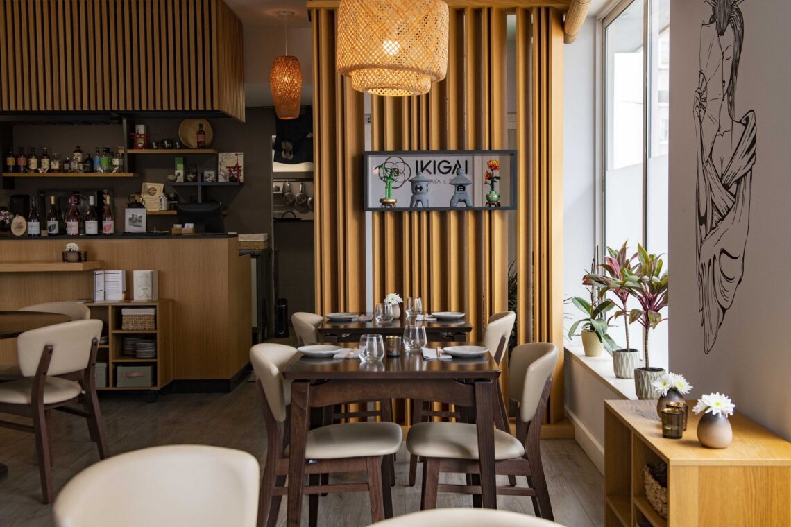 O restaurante está localizado na zona de São Romão