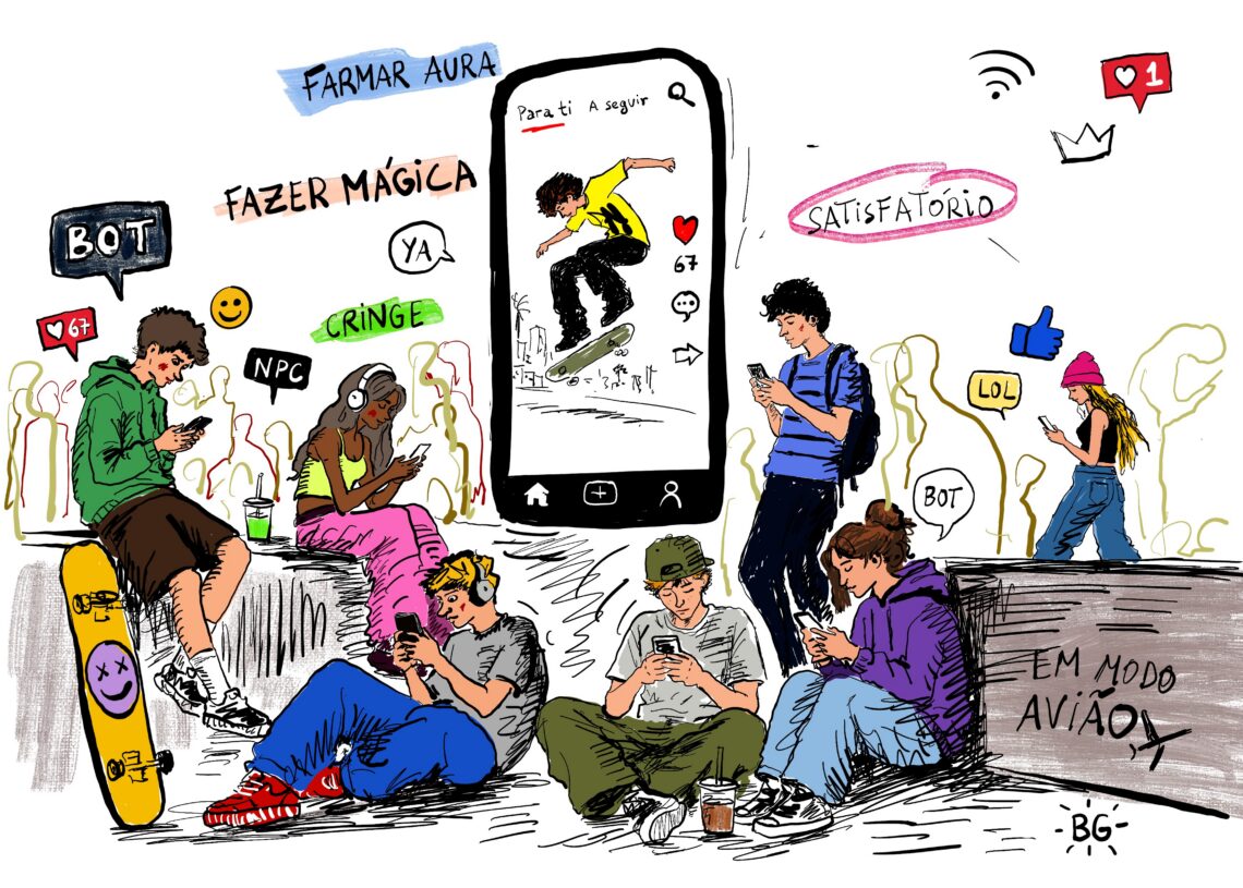 “Farmar aura” e mandar “six seven”: a nova linguagem dos adolescentes