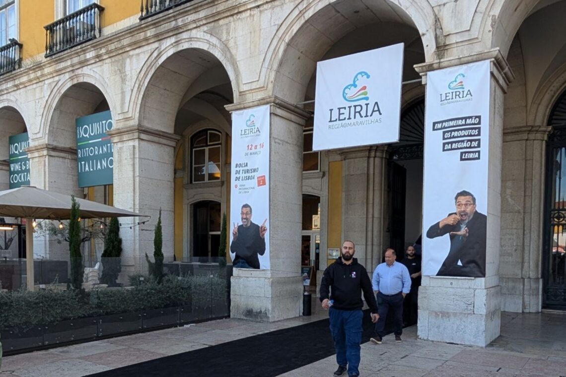 A apresentação de Leiria como destino convidado na BTL decorre no Páteo da Galé, em Lisboa