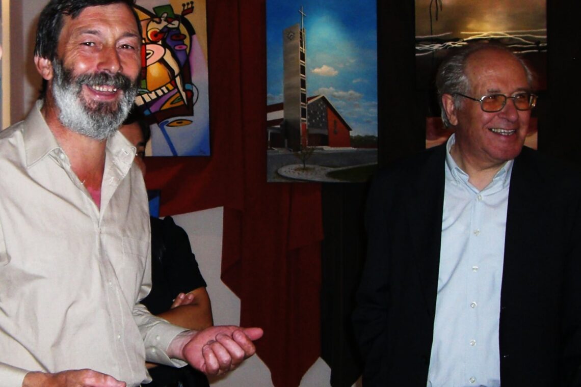 Adelino Gaspar (à esqª na foto) esteve também ligado ao teatro, como lembra o TASE
