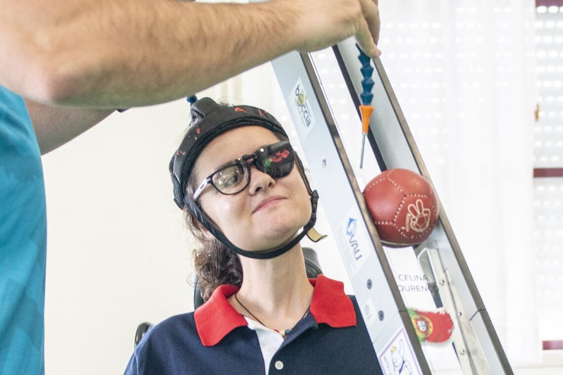 Ana Sofia Costa, de Leiria, no boccia (Jogos Paralímpicos)