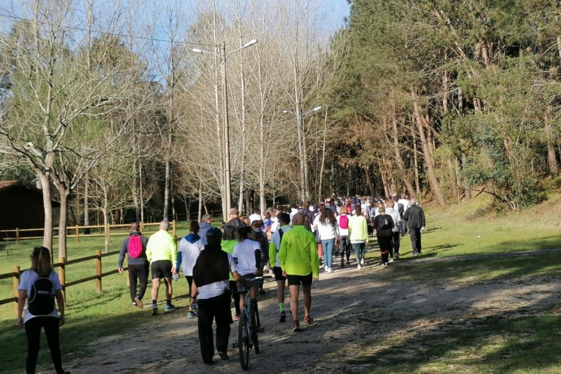 Centenas de pessoas participaram numa caminhada de cerca de seis quilómetros no pulmão verde da Barosa