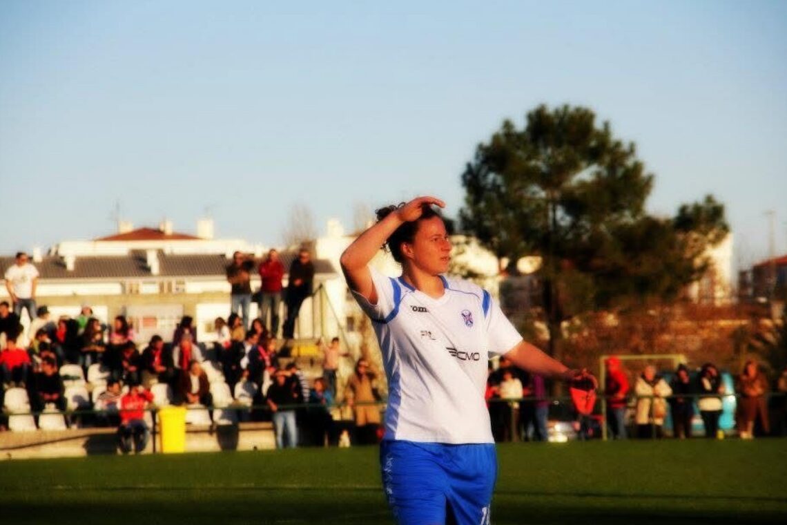 Cátia Bento foi a primeira internacional da Associação de Futebol de Leiria