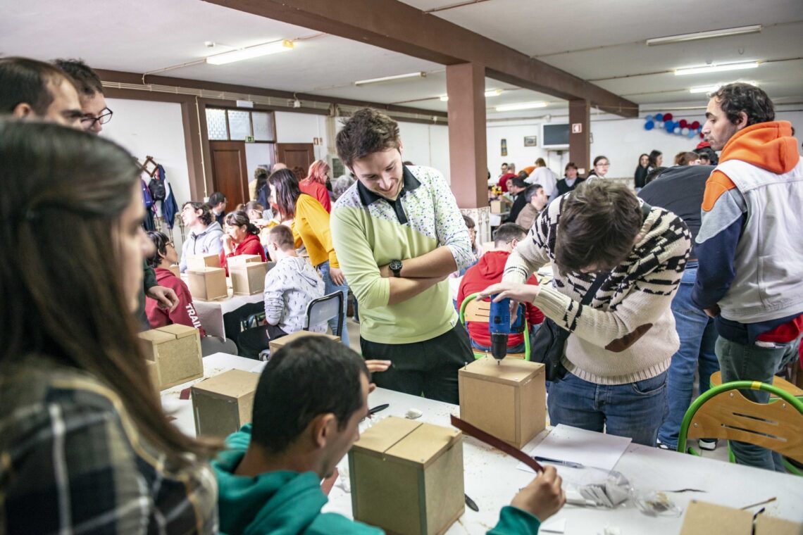 Cercilei participou em actividade no Leroy Merlin