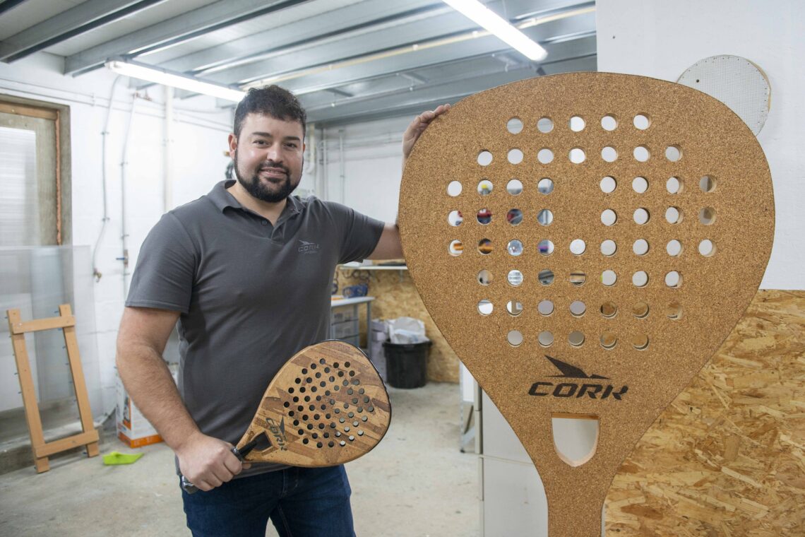 Nicolau Silva aproveita metodologia das próteses dentárias para fazer raquetes de padel