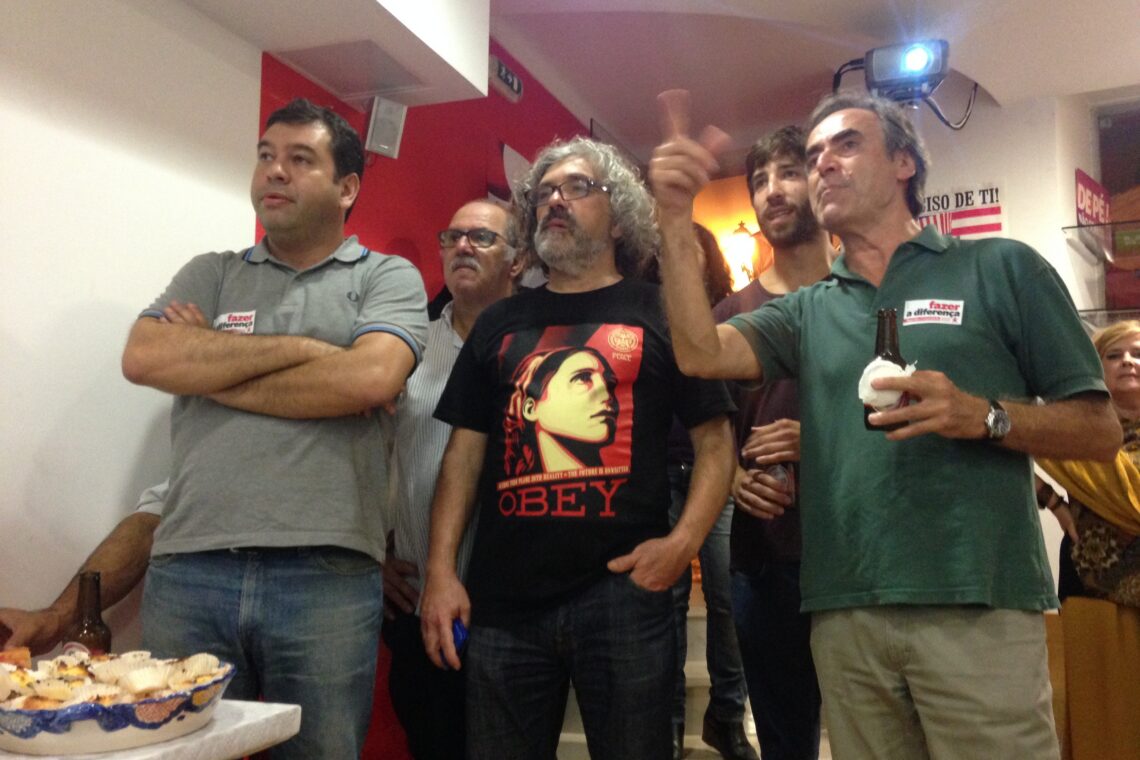 Na sede do BE contava-se os votos necessários para a eleição d eum deputado