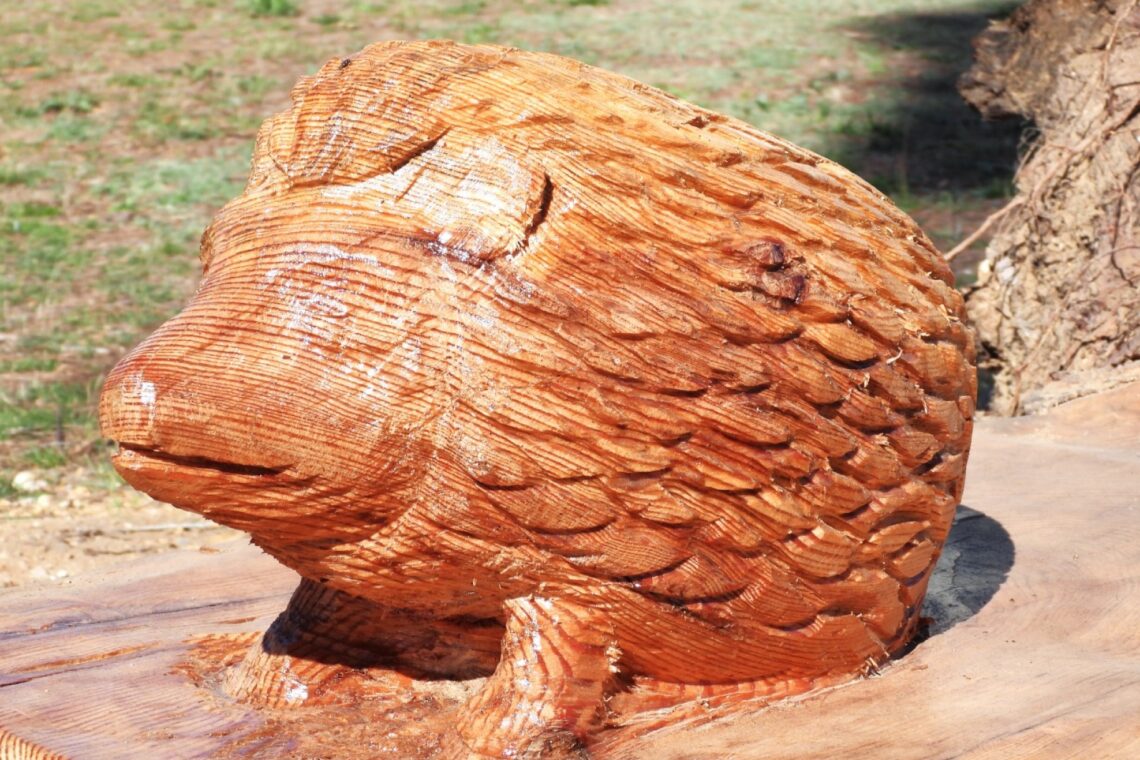 Esculturas estão localizadas junto ao Parque Verde do Açude, em Pombal