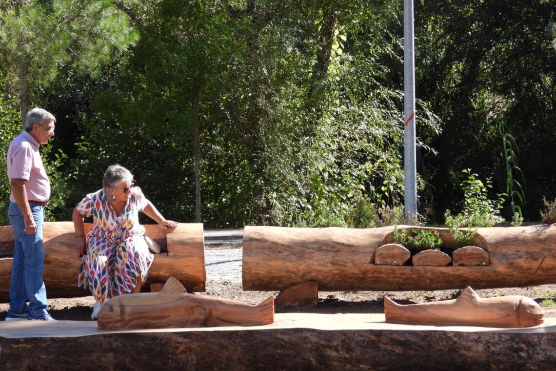 Escultor Zé Justino autor de parte das obras de arte no Parque Verde do Açude