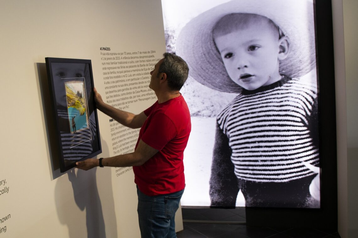 Montagem da exposição no Museu de Leiria