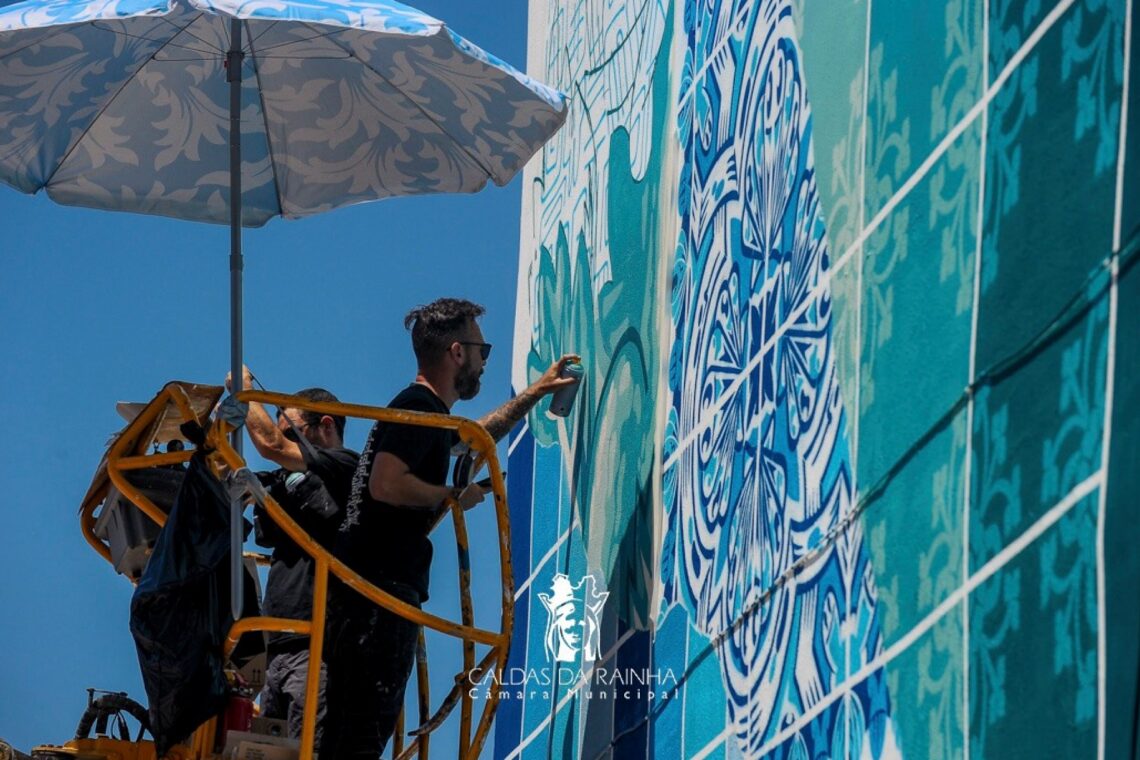 Há nova arte urbana em Caldas da Rainha,  com trabalhos inspirados em Bordallo e na Covid-19