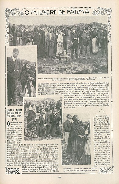 Faz hoje 100 anos que o sol “bailou” em Fátima (veja a fotogaleria)
