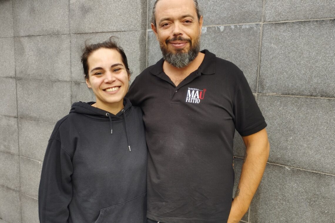 Joana Silva e José Brazão, sócios-gerentes da Taberna Mau Feitio