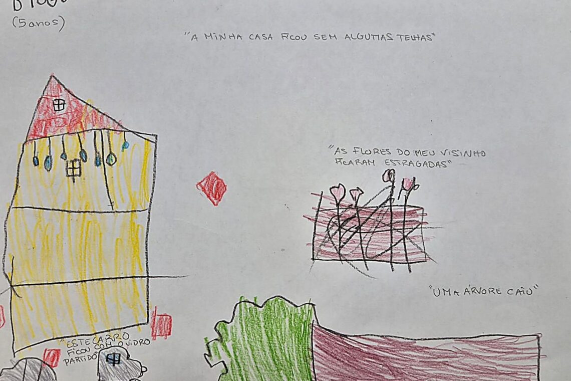 Crianças mostram através de desenhos o que sentiram durante a depressão Kristin