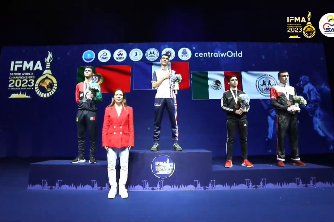 Joel Colaço subiu ao pódio do Campeonato do Mundo de Muaythai