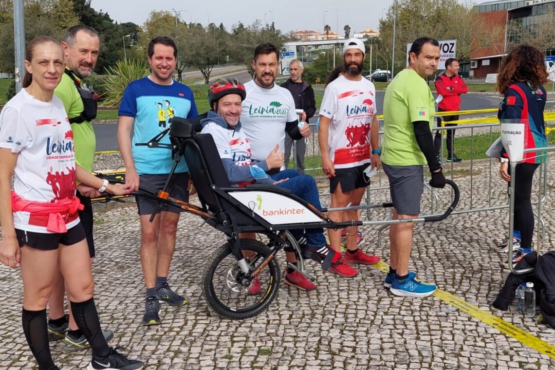 Carlos Serrada voltou ao castelo de Leiria 30 anos depois numa 'joelette'