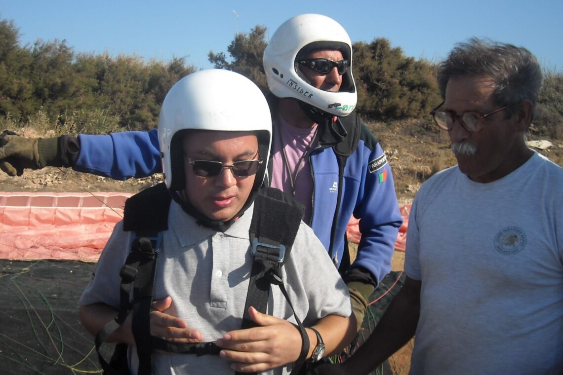 Voo  de parapente foi, diz,  a experiência  “mais  fascinante”  que teve entre  as várias  actividades  radicais  que já fez