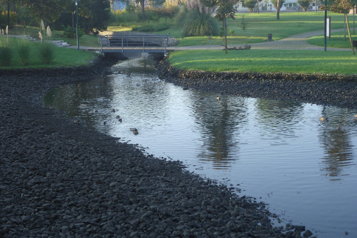 Lago do Parque da Cerca da Marinha Grande vandalizado por desconhecidos