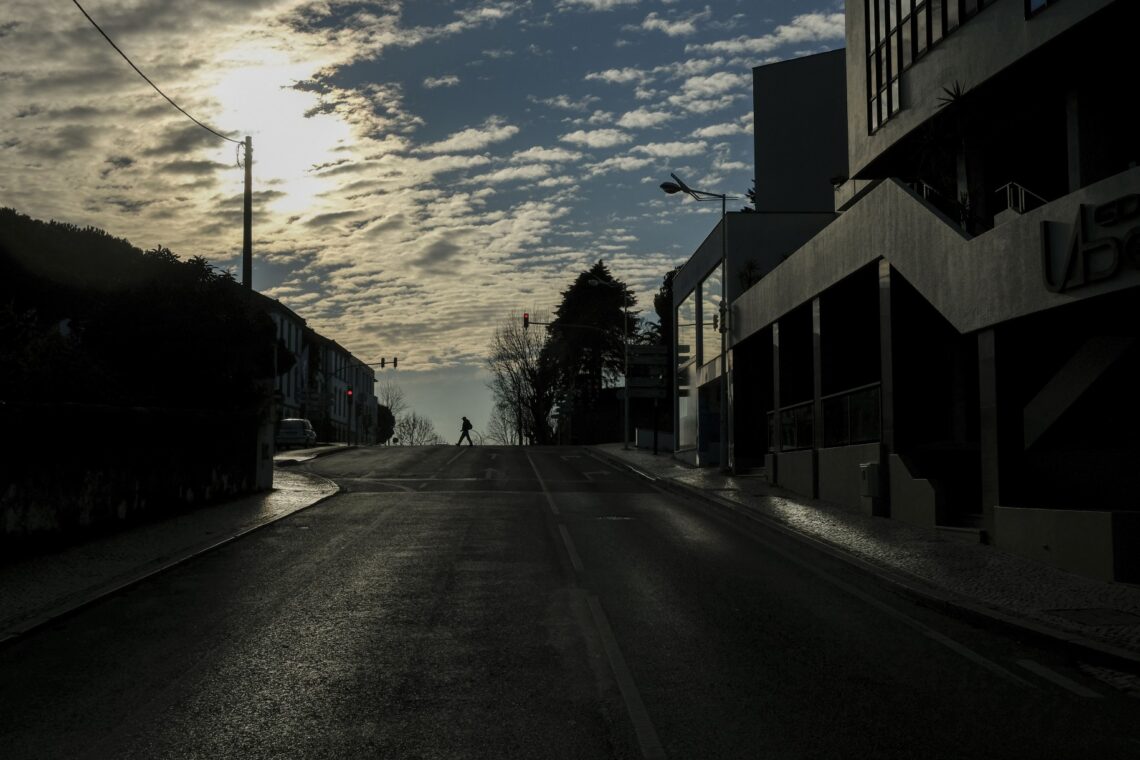A cidade estava deserta…
