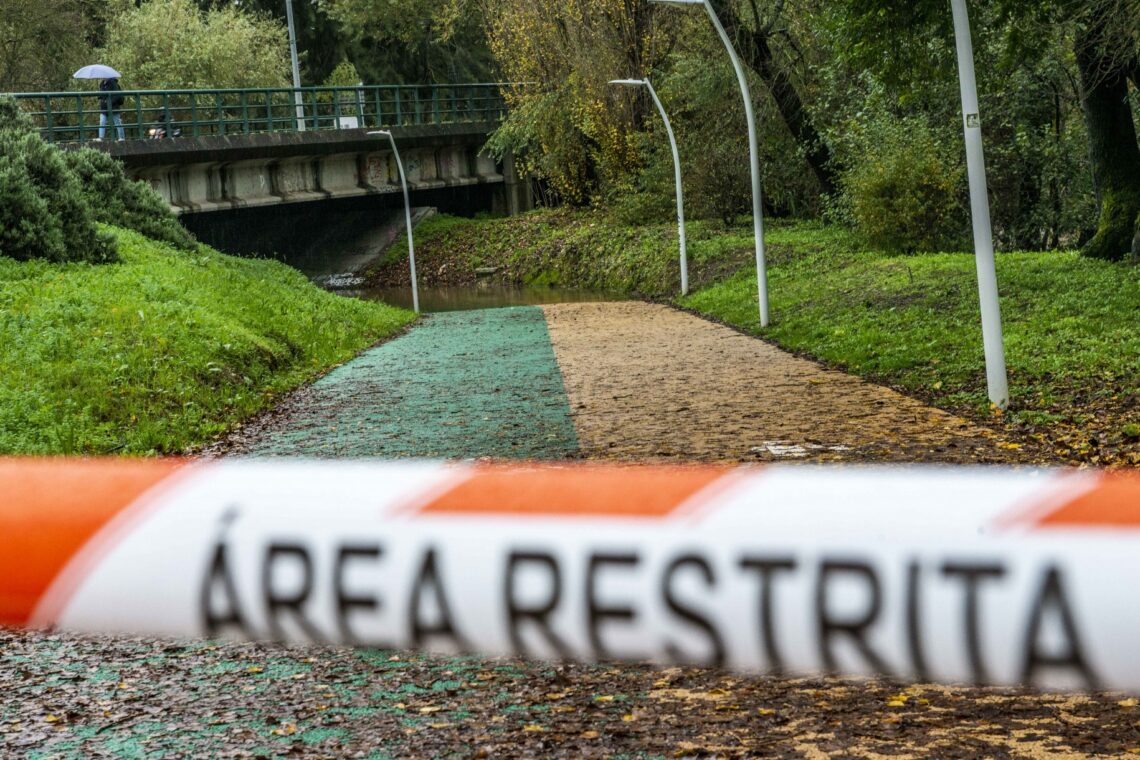 Leiria foi também sujeita a chuvas torrenciais