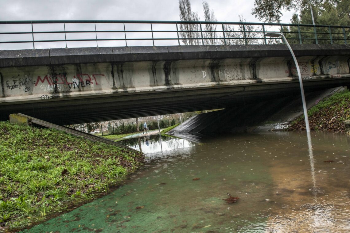 Leiria foi também sujeita a chuvas torrenciais